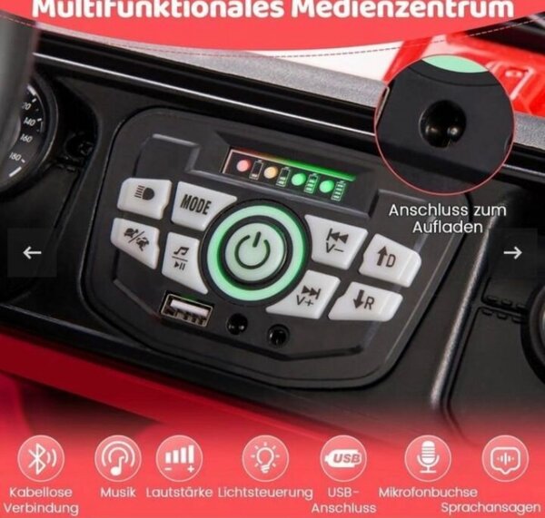 Voiture Électrique Enfant Rouge