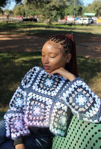 Pull crochet bohème chic