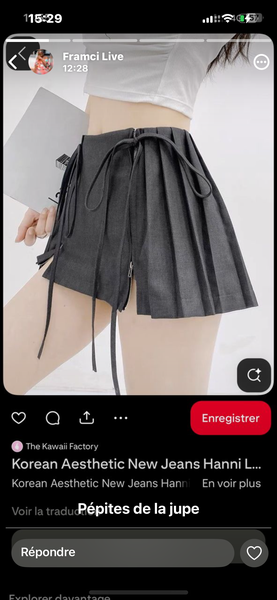 Jupe plissée tendance