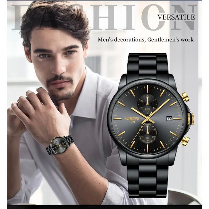 Montre Homme Élégante Noire