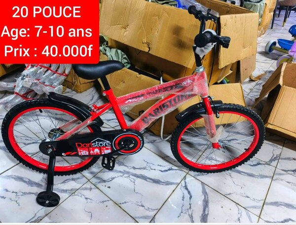 Vélo enfant rouge 20 pouces
