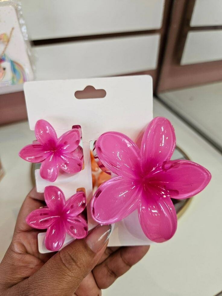 Barrettes Fleurs Colorées