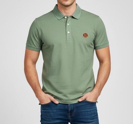 Polo vert pour homme élégant