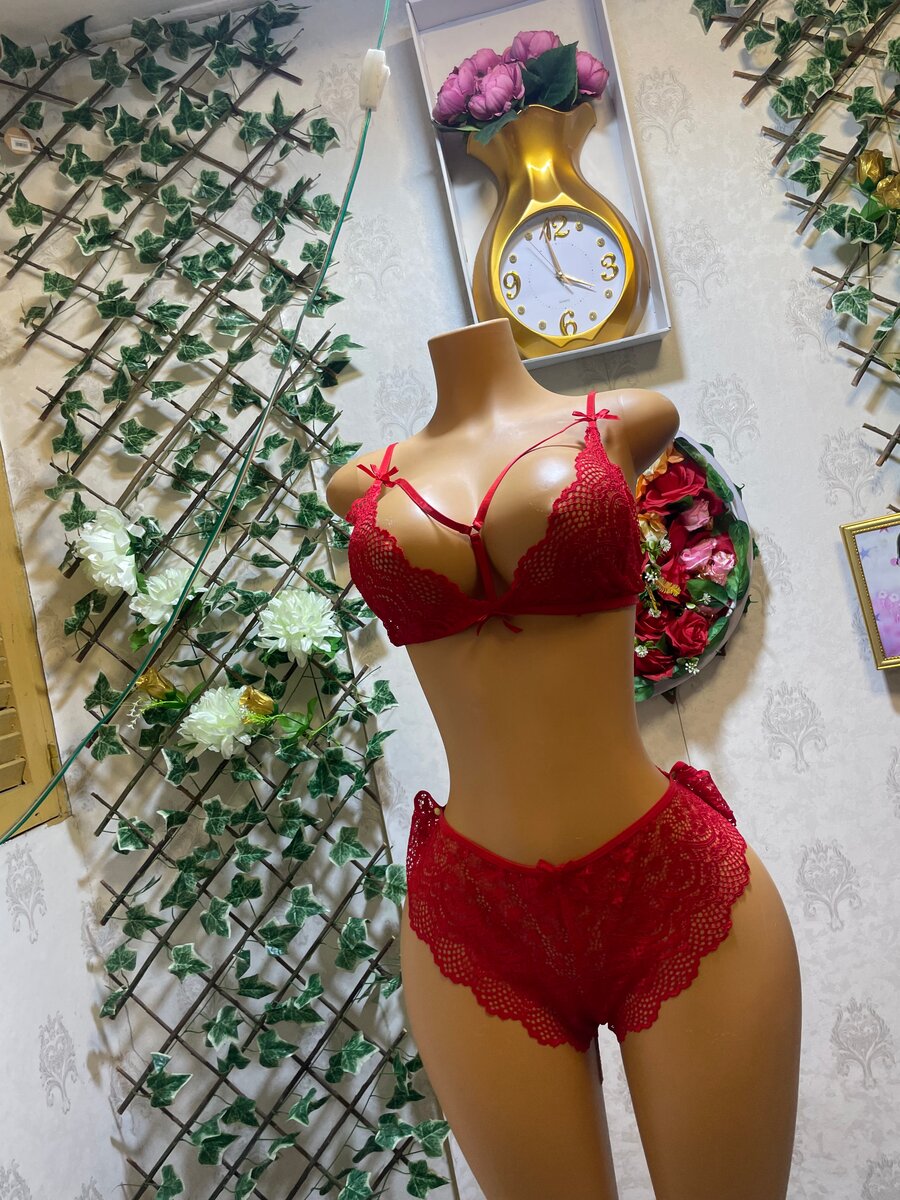 Ensemble lingerie sexy rouge