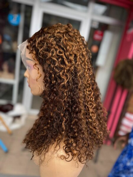 Perruque Bouclée Ombre