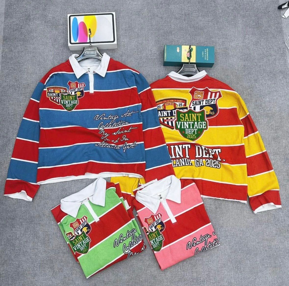 Sweat-shirt rayé vintage