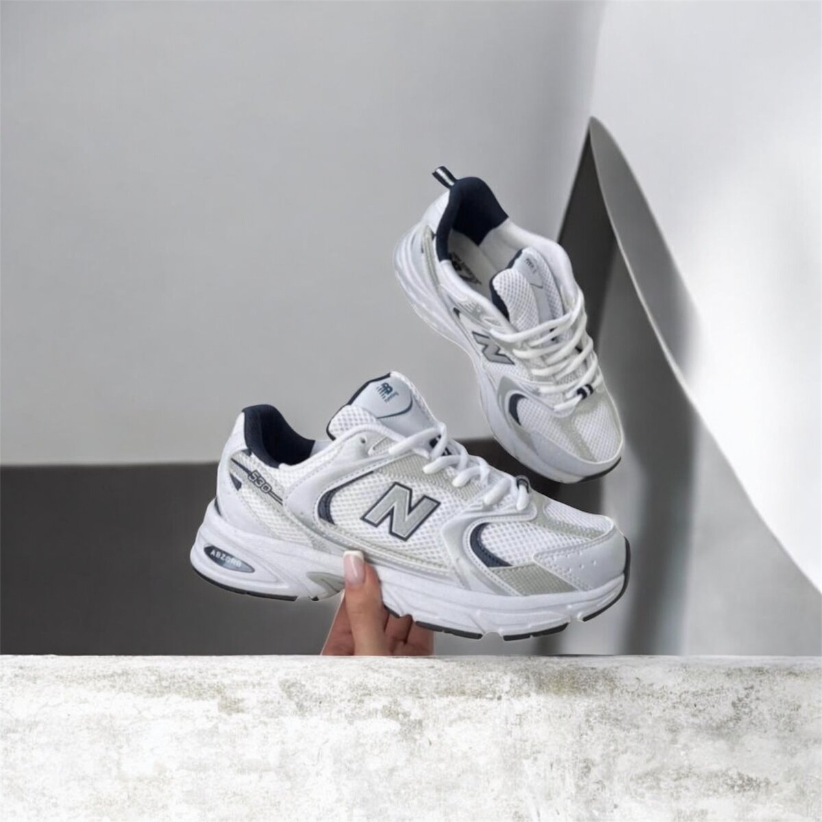 Baskets blanches confortables