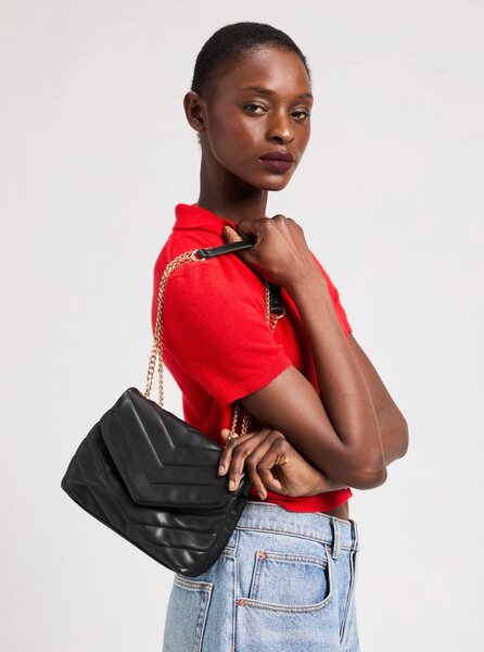 Sac à bandoulière noir chic