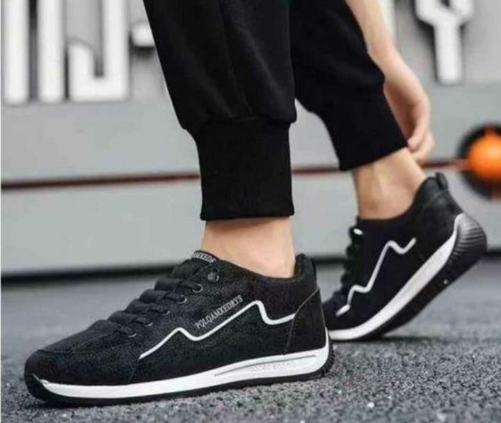 Chaussures de sport homme noir et blanc
