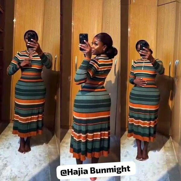 Robe rayée élégante