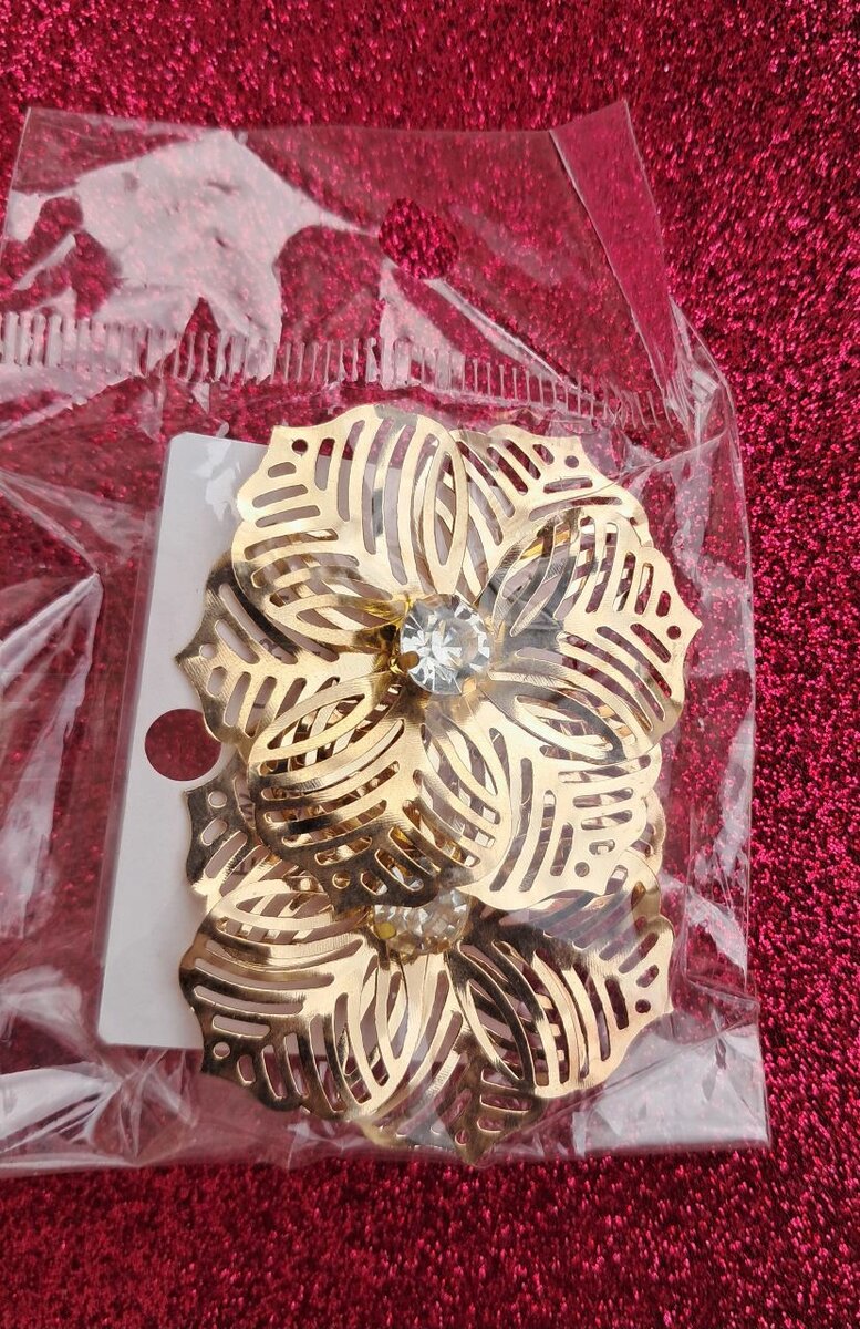 Boucles d'oreilles florales dorées