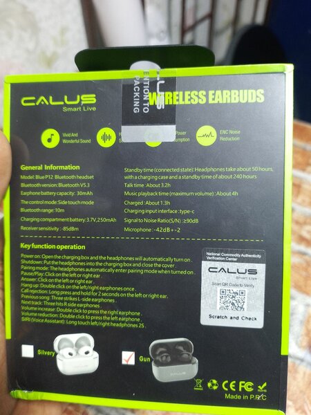 Écouteurs Bluetooth CALUS