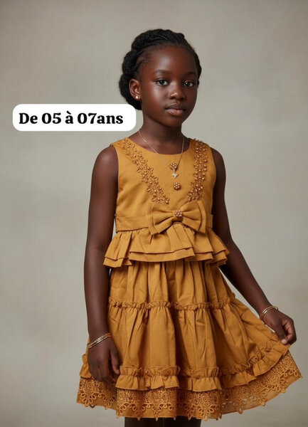 Robe fille chic 5-7 ans