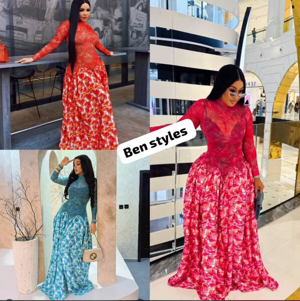 Robe longue élégante dentelle