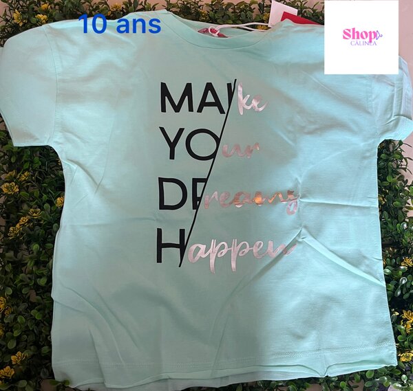T-shirt fille "Make Your Dreams Happen"