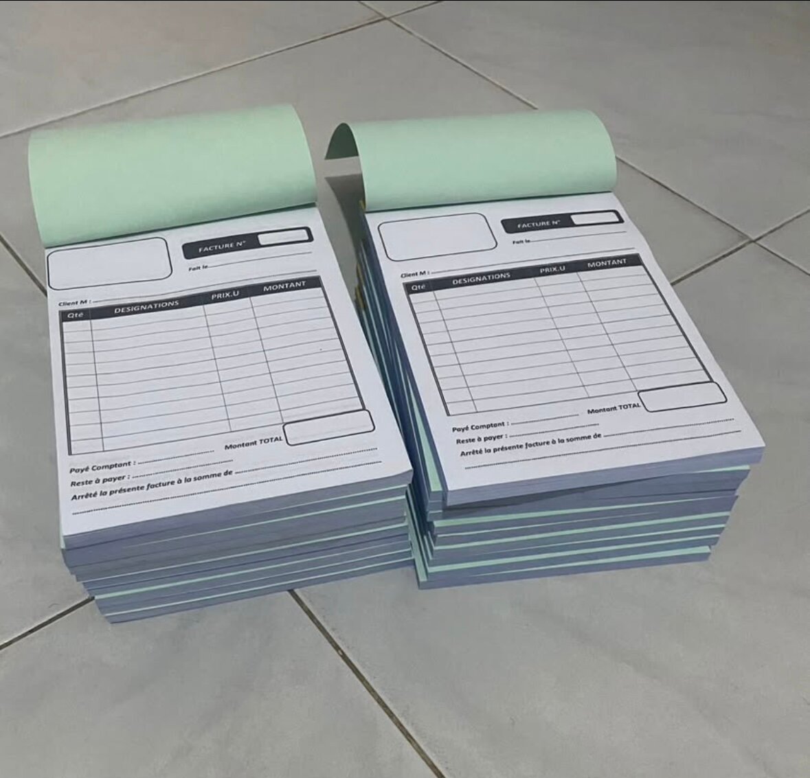 Carnets de factures multifonctionnels