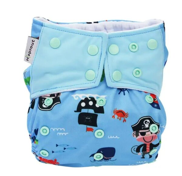 Couche lavable bébé pirate