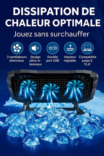 Support Ventilé pour Ordinateur Portable