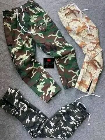 Pantalons cargo camouflage
