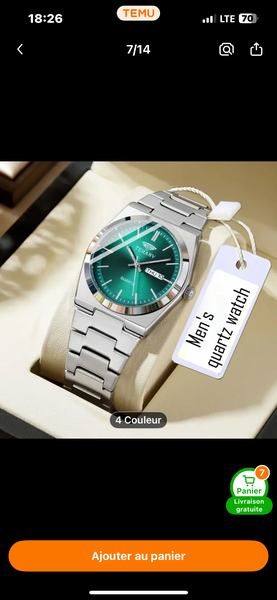 Montre Homme Quartz Élégante