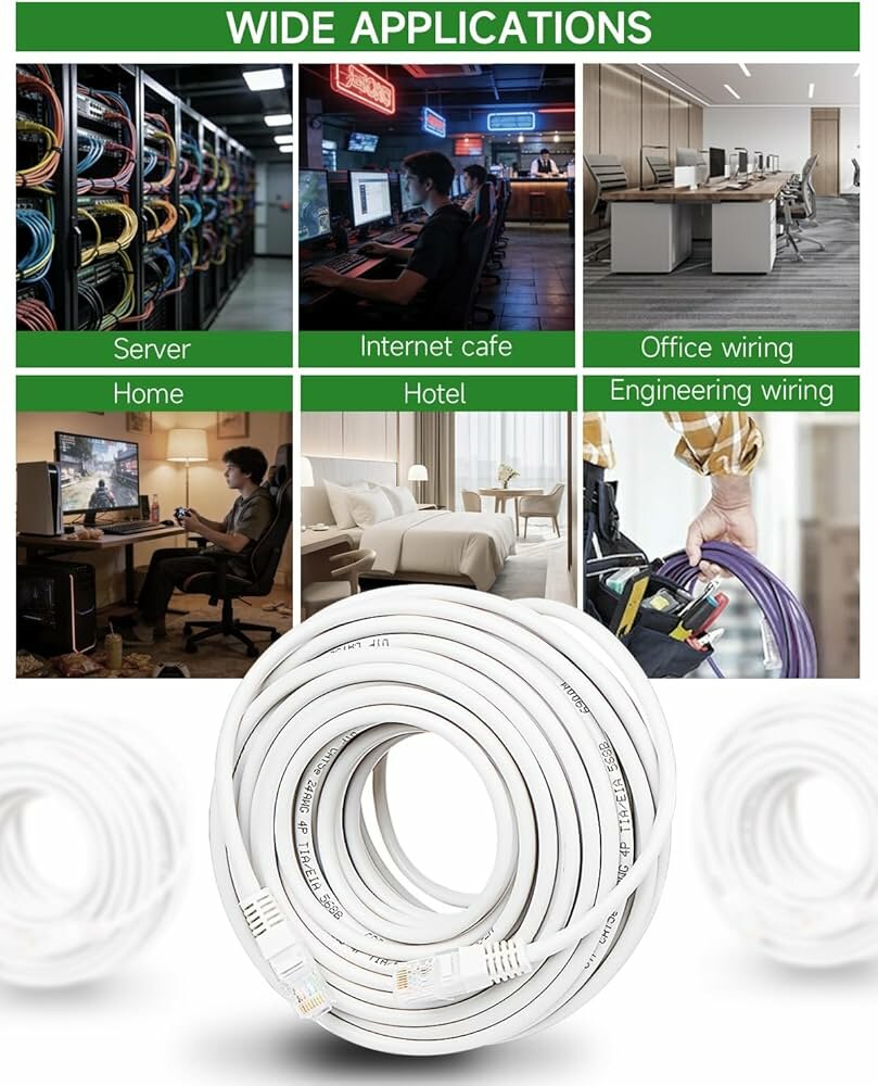 Câble Ethernet CAT 6 plat 30m