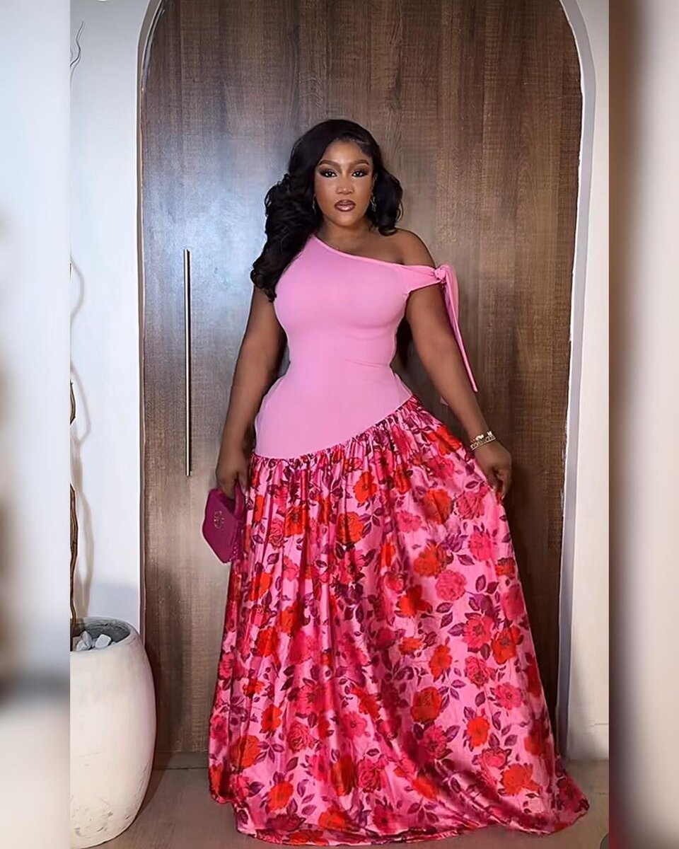 Robe longue élégante et colorée