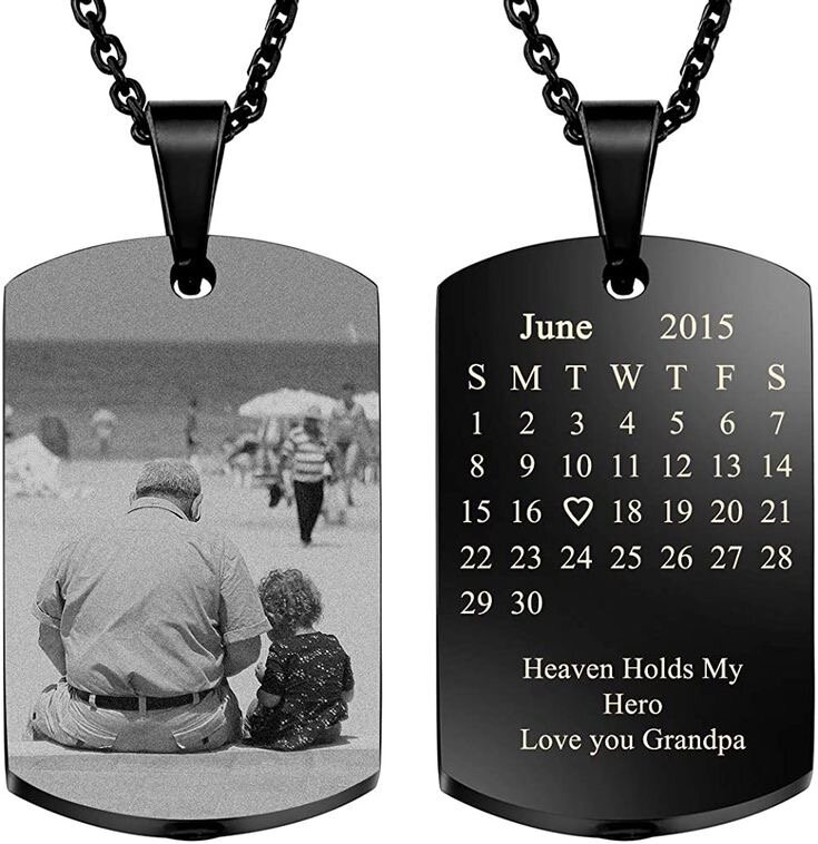 Pendentif Personnalisé Gravé Photo