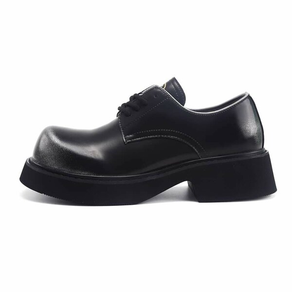 Chaussures Derby en Cuir Noir
