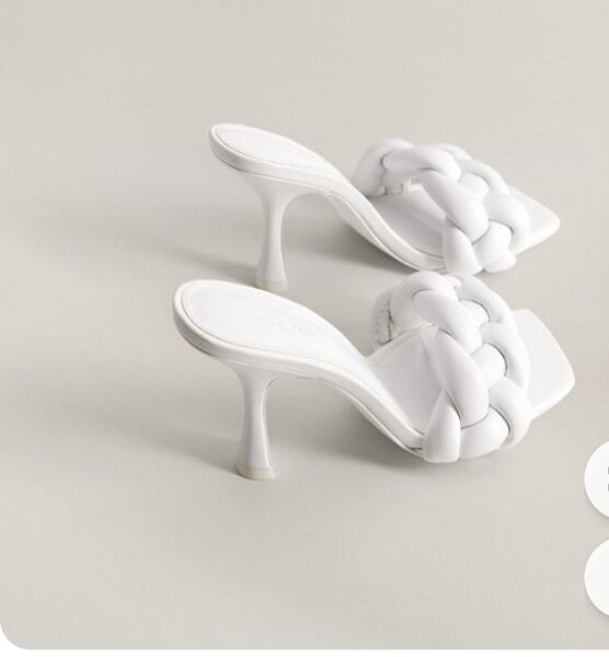 Sandales à talons tressées