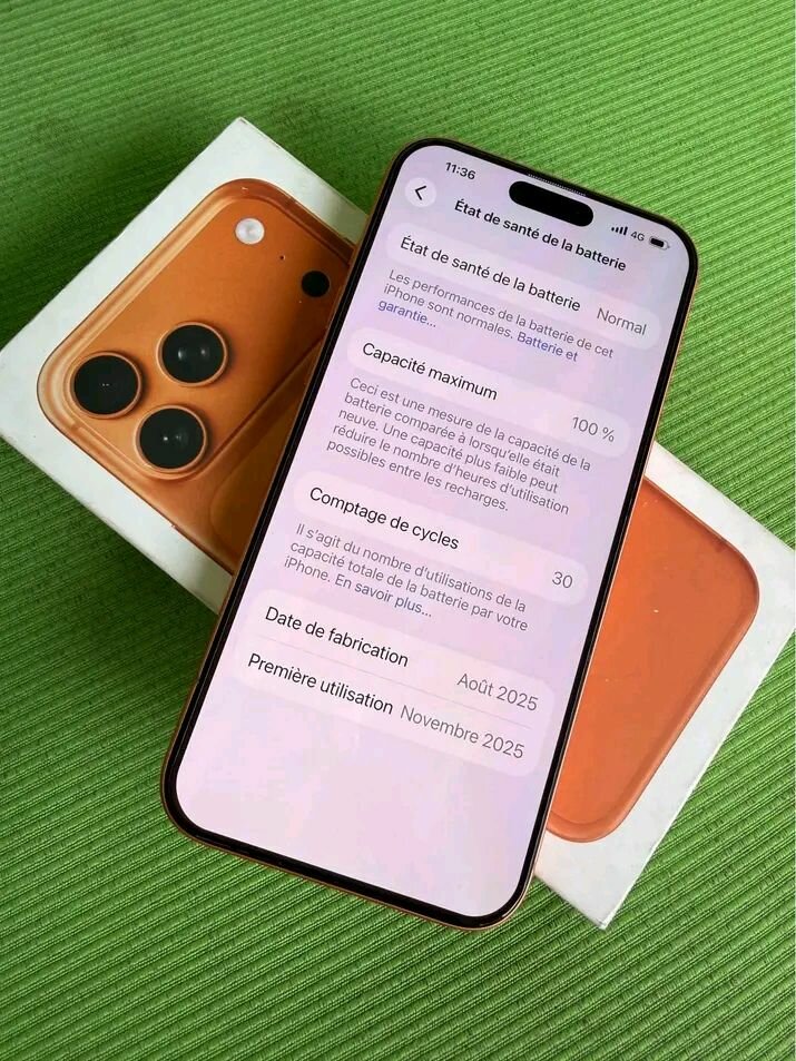 Smartphone puissant orange