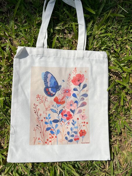 Tote Bags motif fleuris