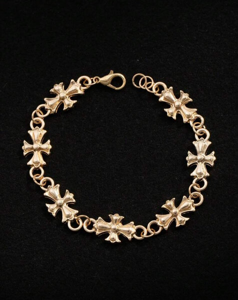 Bracelet chaîne croix stylée