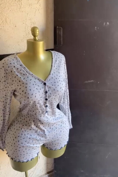 Pyjama court femme chic