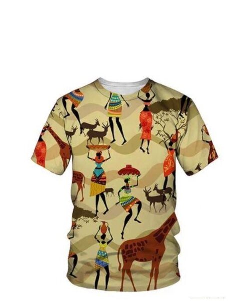 T-shirt avec motif africain