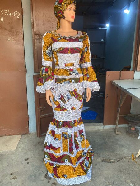 Robe Africaine à Imprimé Coloré