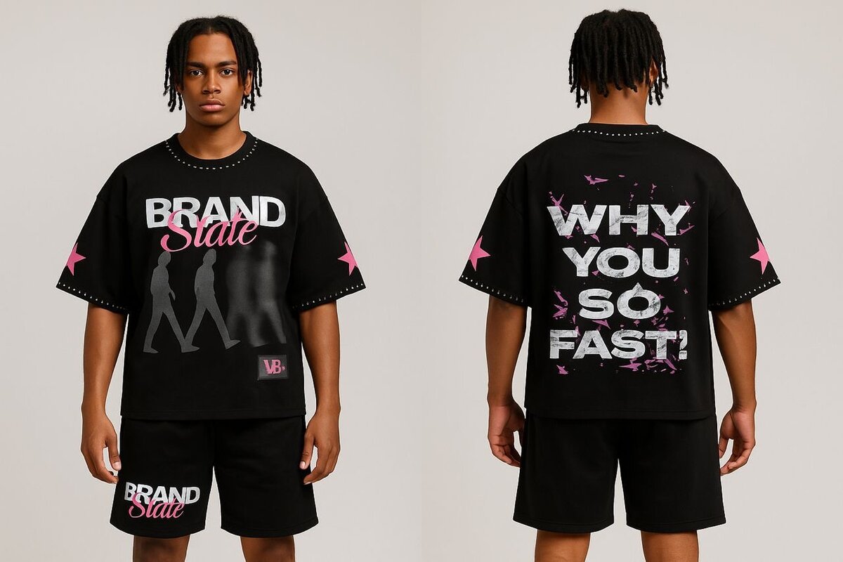 Ensemble T-shirt et Short Graphique