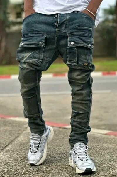 Jean cargo homme tendance