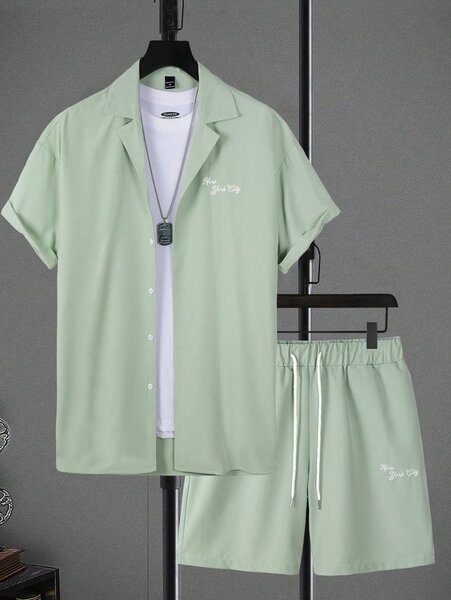 Ensemble chemise et short homme