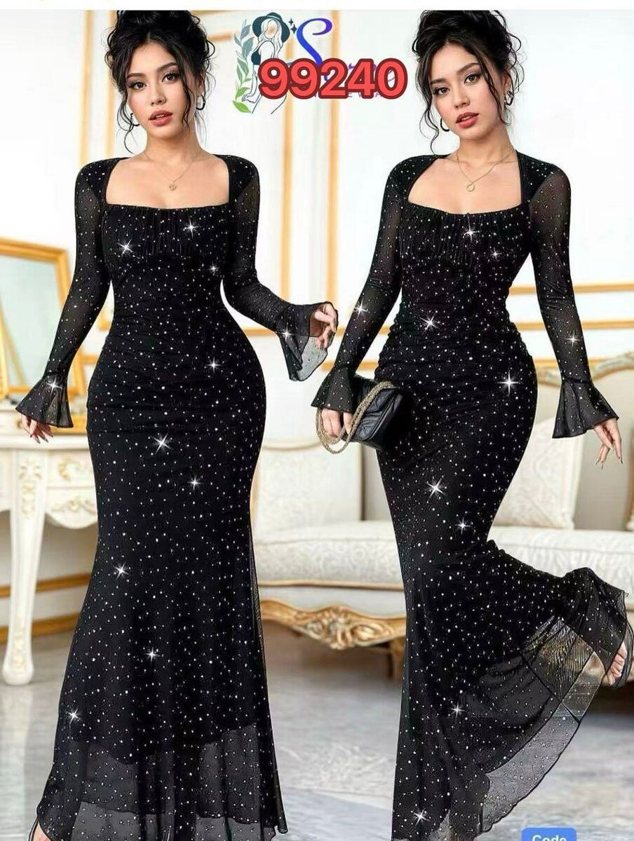 Robe Évasée Pailletée