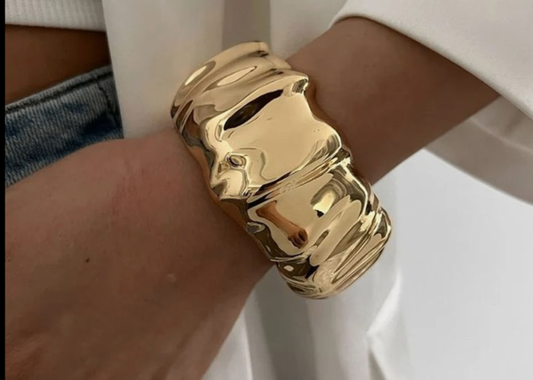 Bracelet serpent doré élégant