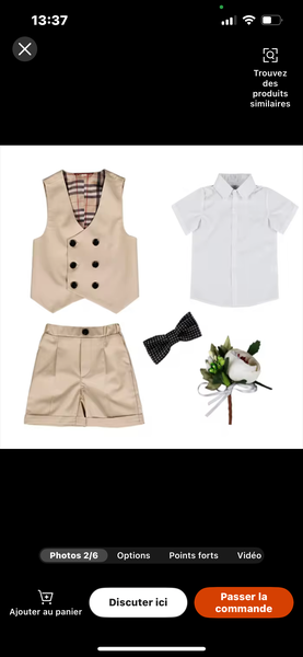 Tenue élégante pour enfants