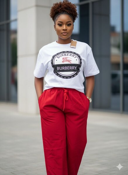 Pantalon gros bas, tshirt kepi