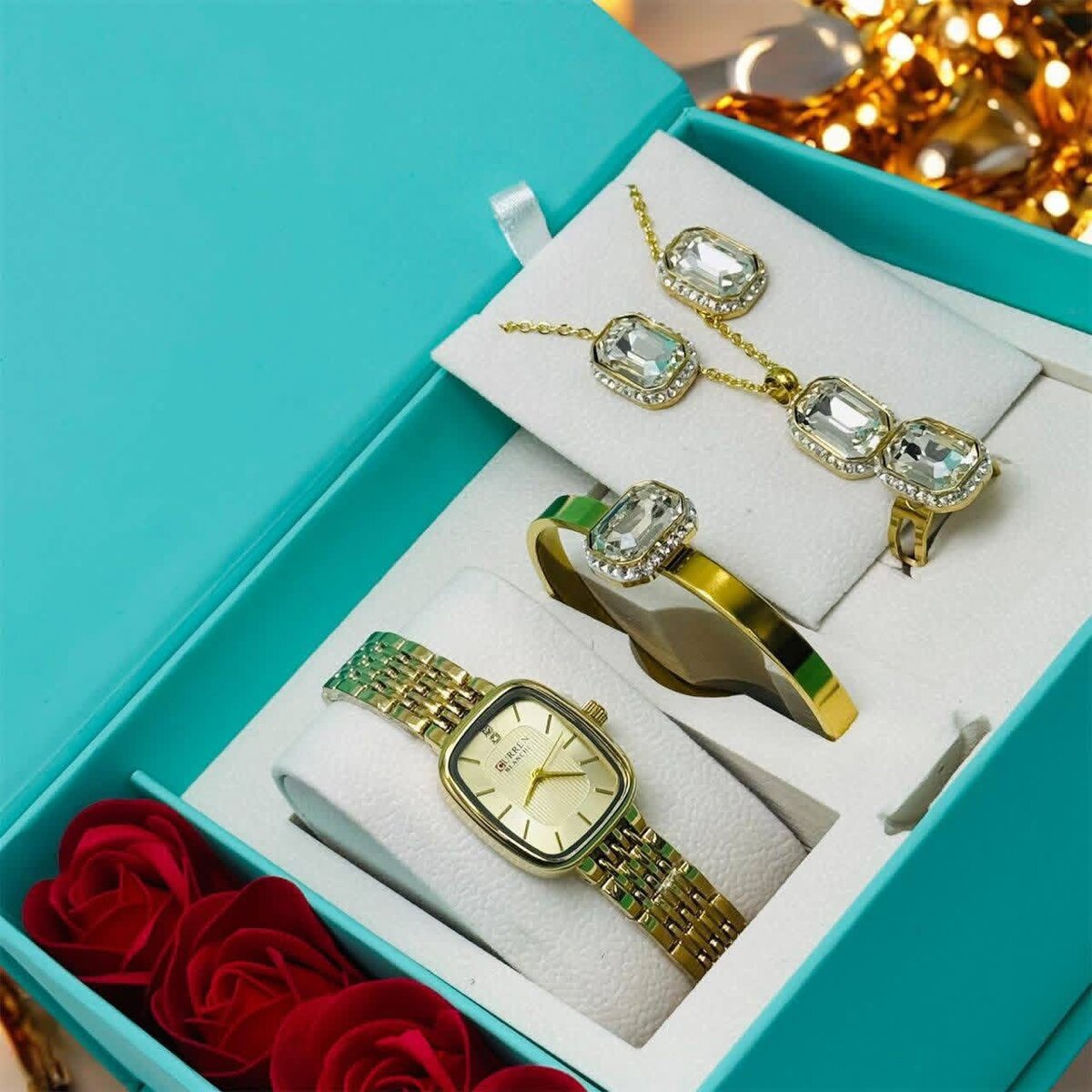 Ensemble Montre et Bijoux Luxe