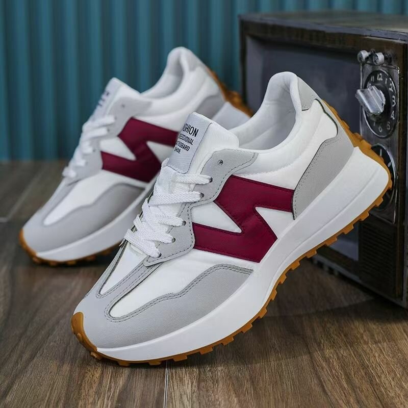 Sneakers mode en cuir mixte