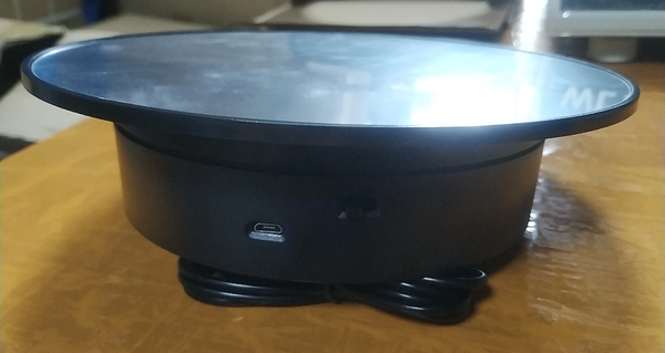 Présentoir rotatif électrique miroir