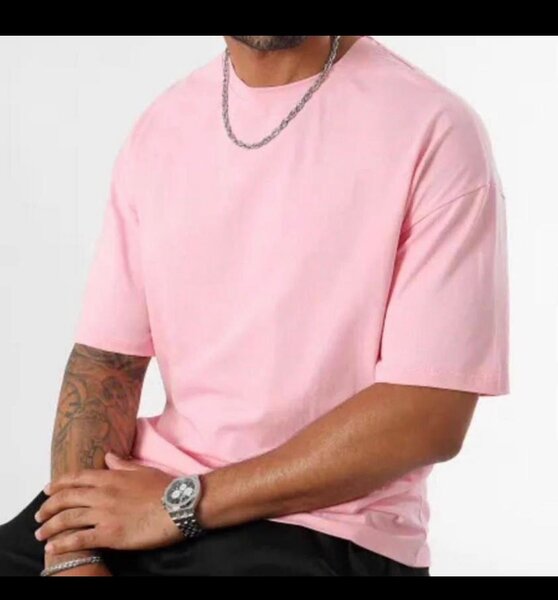 T-shirt rose pour hommes