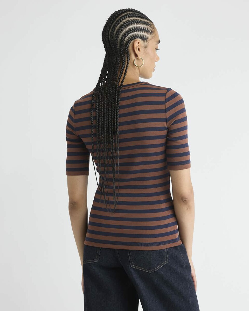 T-shirt rayé chic femme