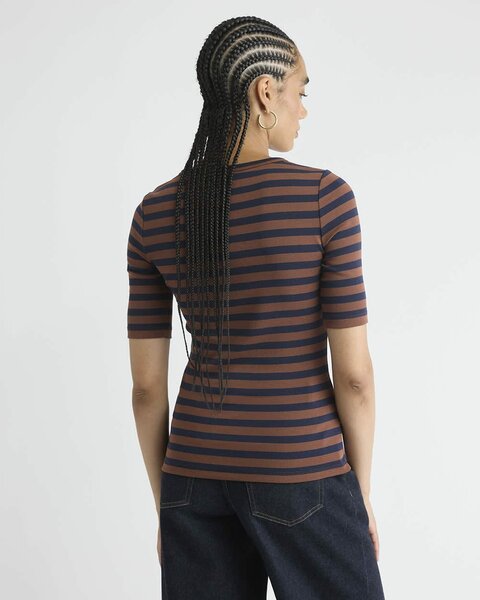 T-shirt rayé chic femme