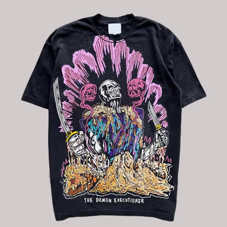 T-shirt gothique graphique