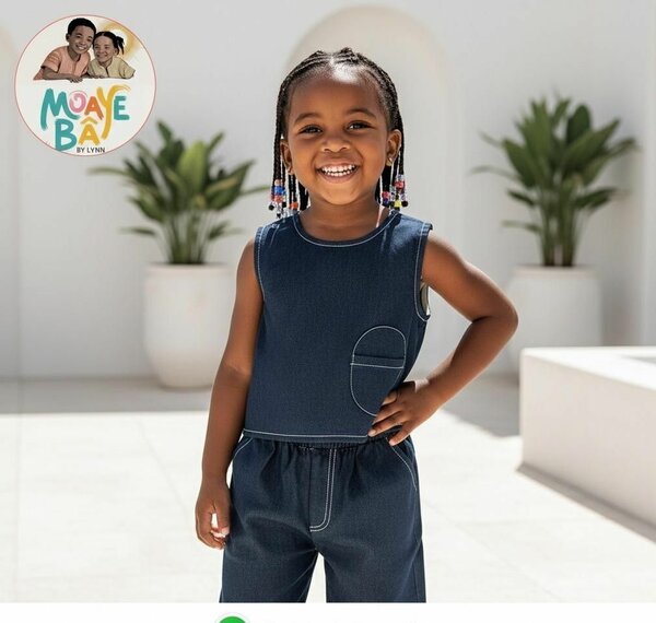 Combinaison en jean pour fille